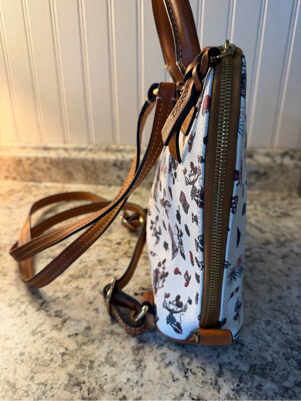 Dooney & Bourke Americana 🇺🇸 Mini Backpack Disney Mickey Patriotic Print New